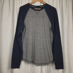 Lucky Brand Blue & Grey Long Sleeve Shirt
